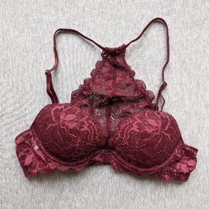 PINK VICTORIA'S SECRET Front-closure Push-up Bra